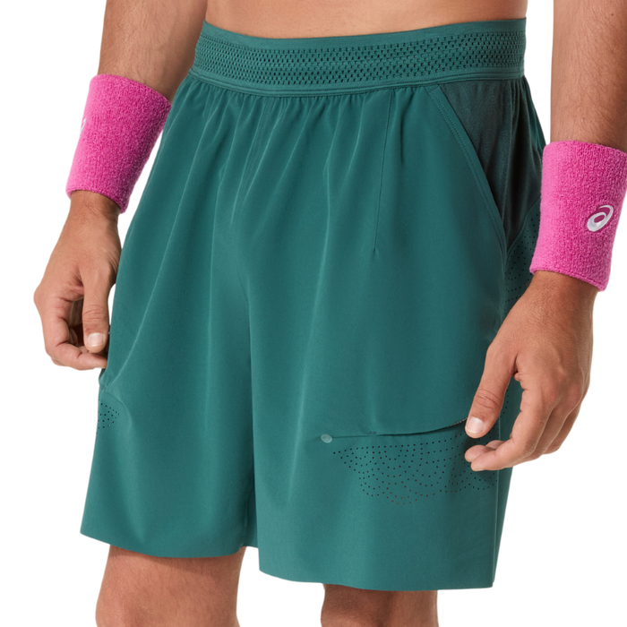 Asics Match Laser Cut 7in Mens Tennis Short - Dark Neptune