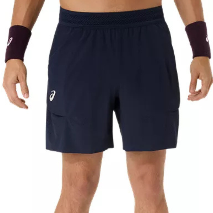Asics Match Laser Cut 7in Mens Tennis Short - Midnight