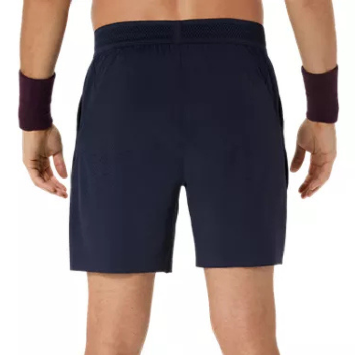 Asics Match Laser Cut 7in Mens Tennis Short - Midnight