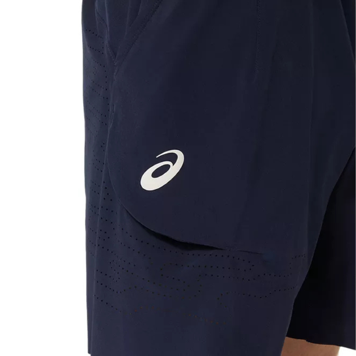 Asics Match Laser Cut 7in Mens Tennis Short - Midnight