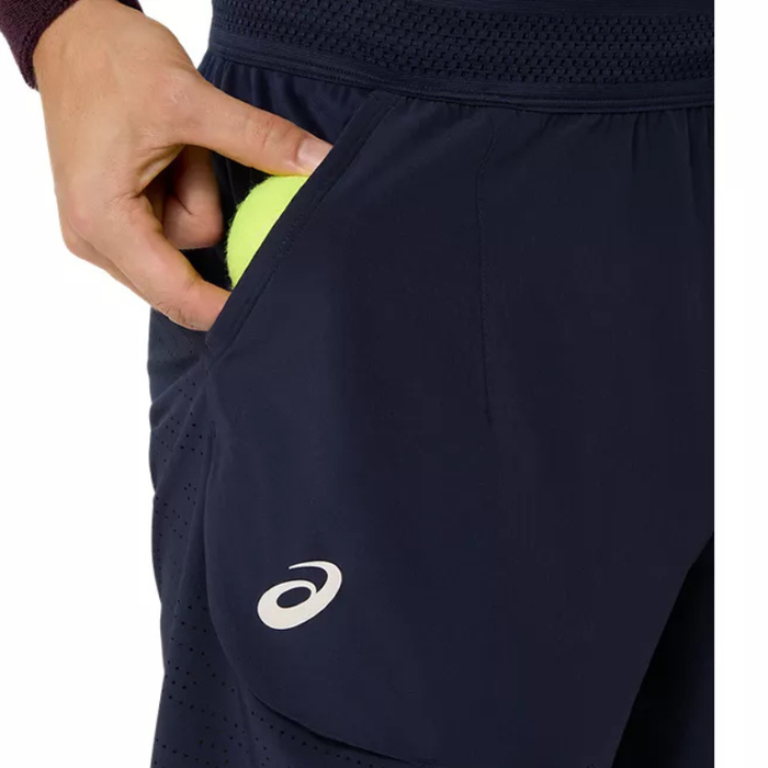 Asics Match Laser Cut 7in Mens Tennis Short - Midnight