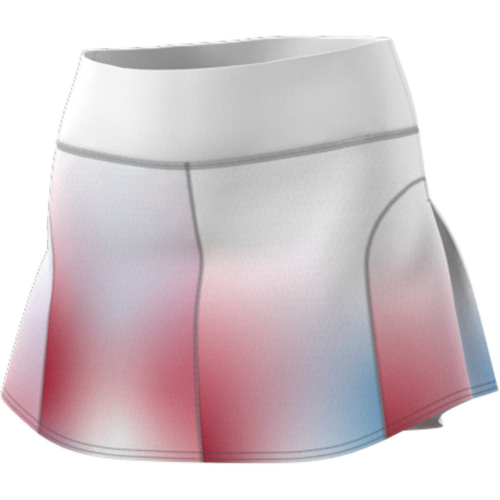Adidas Match Melbourne Womens Tennis Skirt - White/Black/Vivid Red