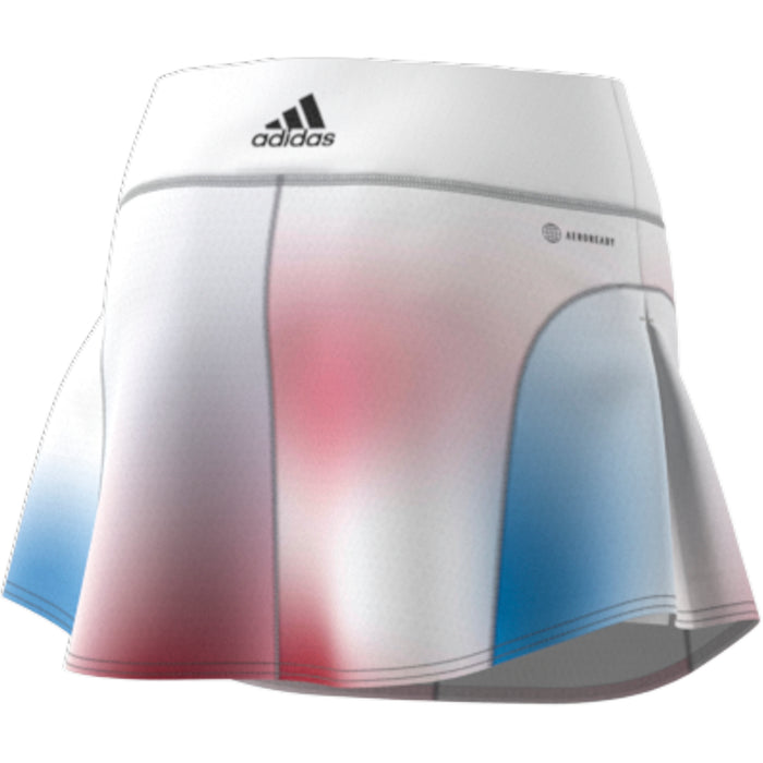 Adidas Match Melbourne Womens Tennis Skirt - White/Black/Vivid Red