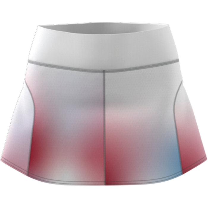 Adidas Match Melbourne Womens Tennis Skirt - White/Black/Vivid Red