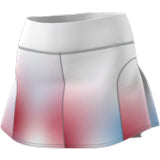 Adidas Match Melbourne Womens Tennis Skirt - White/Black/Vivid Red