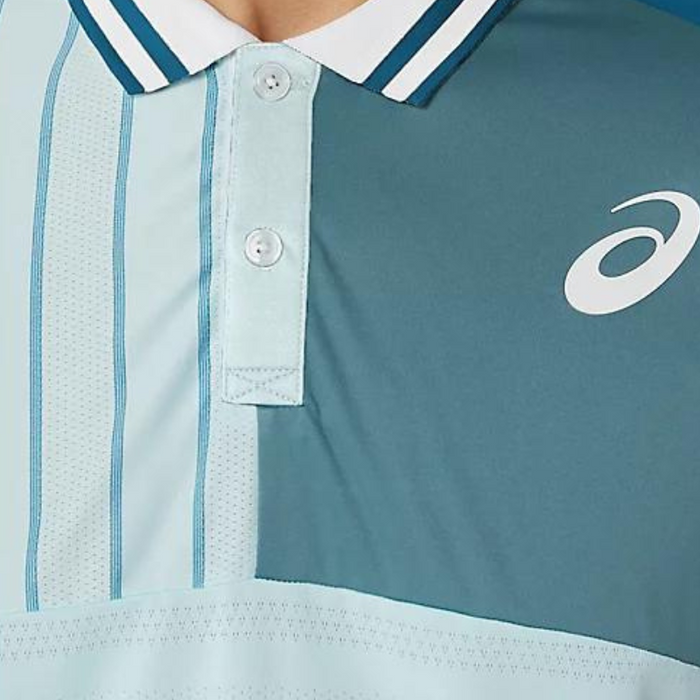Asics Match Men Tennis Polo Shirt - Aquamarine