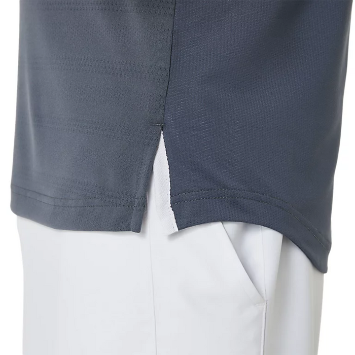 Asics Match Men Tennis Polo Shirt - Black/Carrier Grey