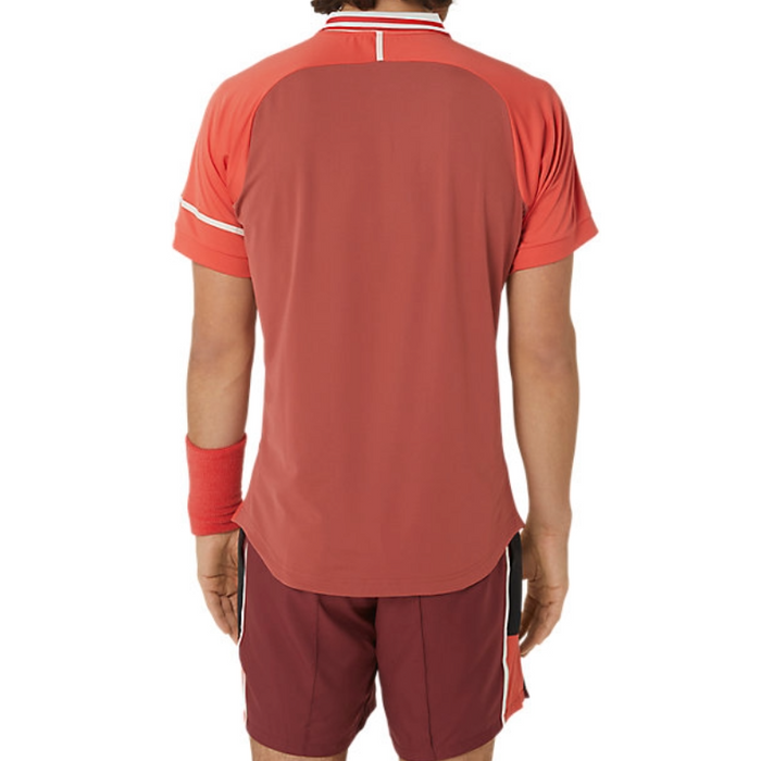 Asics Match Men Tennis Polo Shirt - Red Snapper