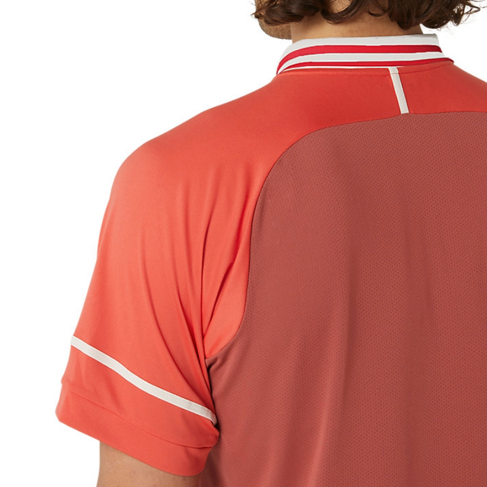 Asics Match Men Tennis Polo Shirt - Red Snapper