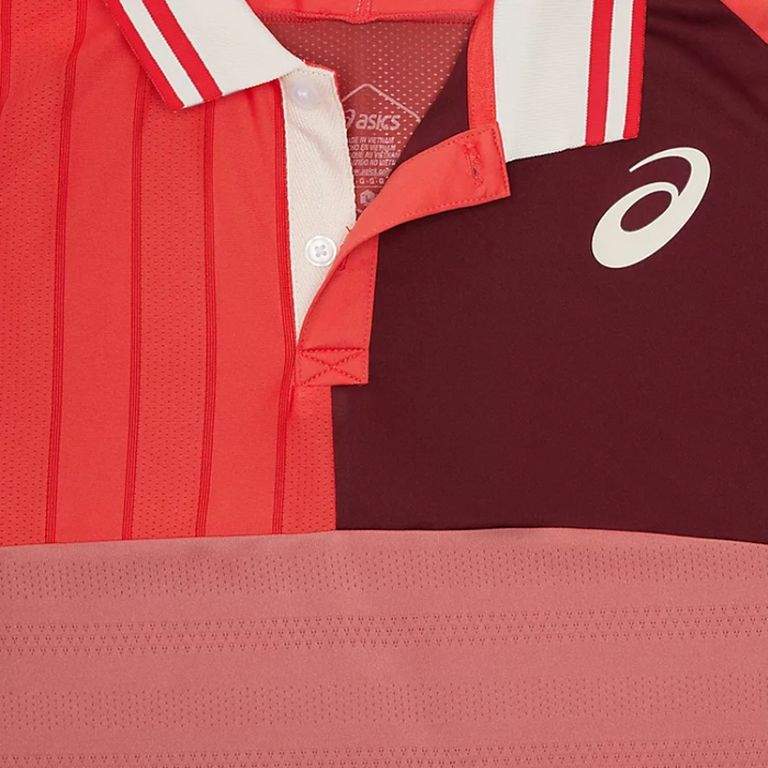 Asics Match Men Tennis Polo Shirt - Red Snapper