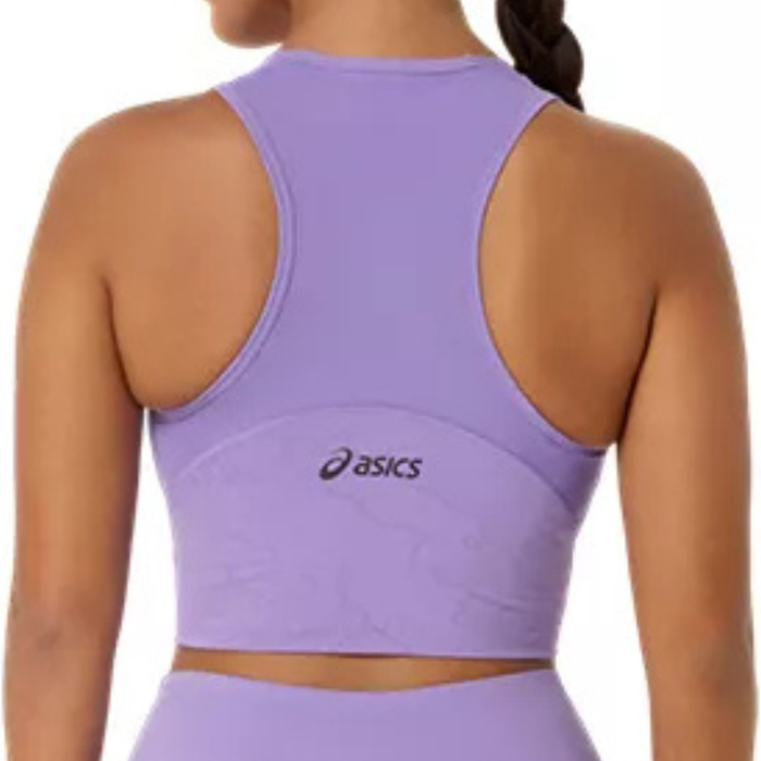 Asics MATCH NIGHT ENERGY Womens Tennis Crop Top - Faded Plum