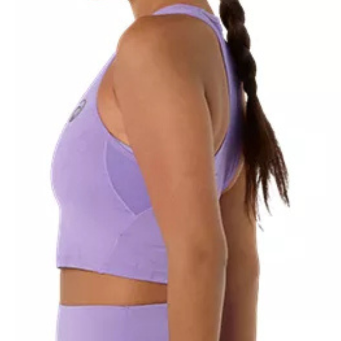 Asics MATCH NIGHT ENERGY Womens Tennis Crop Top - Faded Plum