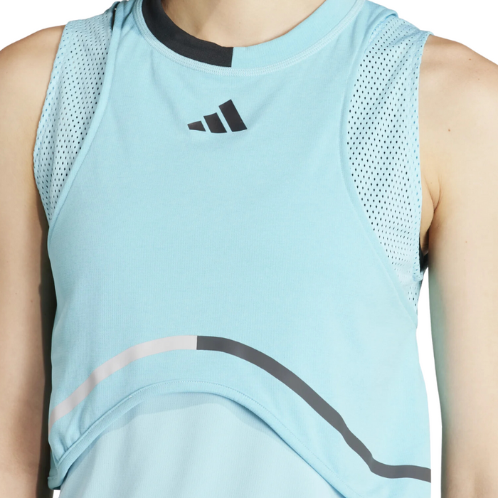 Adidas Match Pro Women Tennis Tank - Lucid Cyan