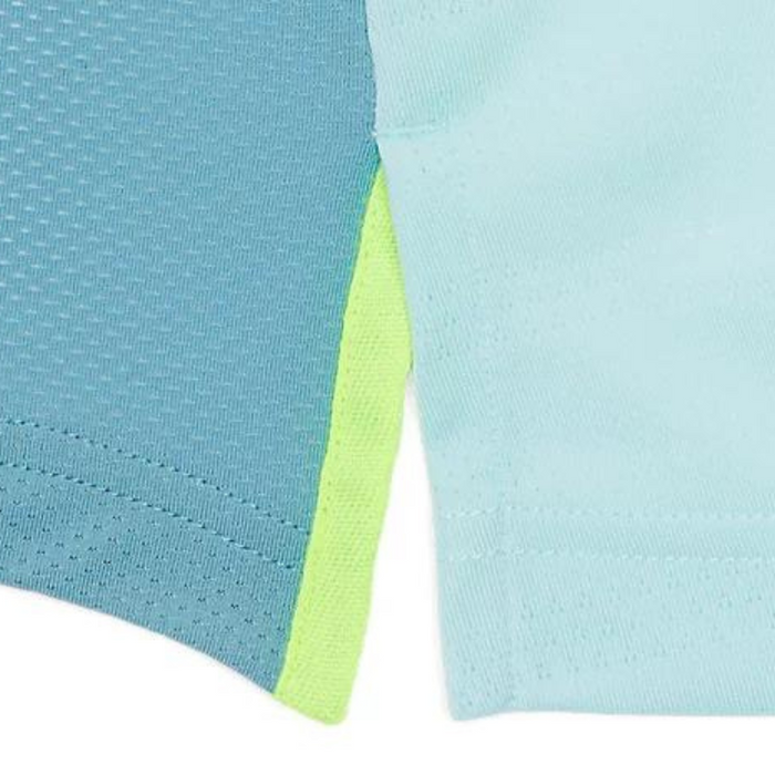 Asics Match Short Sleeve Mens Tennis Top - Aquamarine
