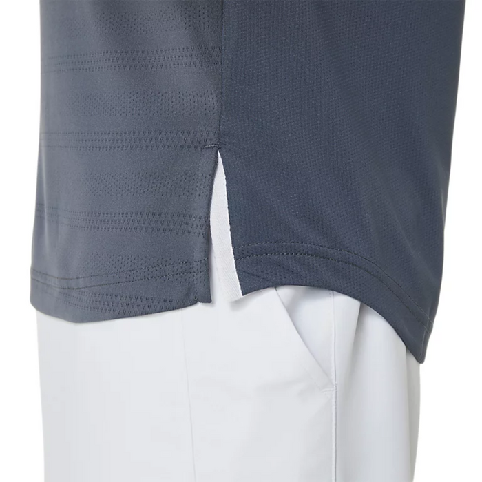 Asics Match Short Sleeved Men Tennis Top - Performance Black/Carrier Grey