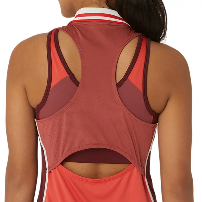 Asics Match Women Tennis Dress - Red Snapper