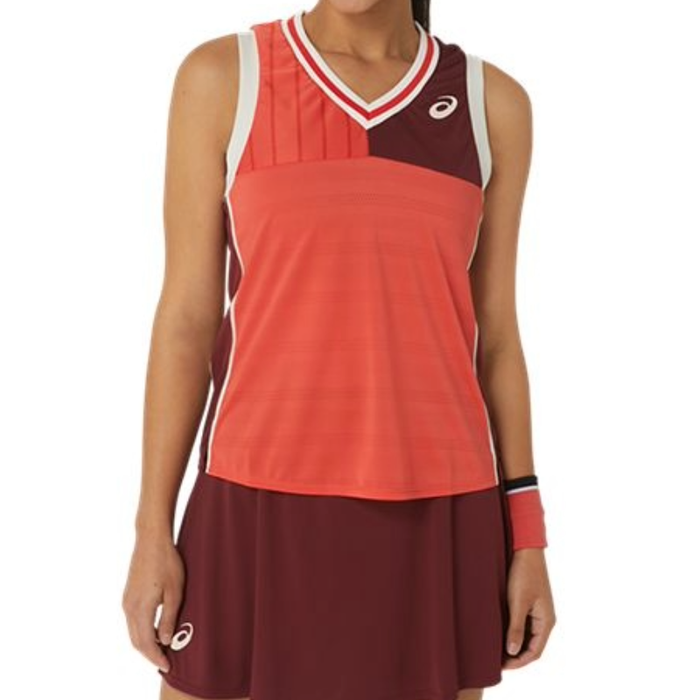 Asics Match Women Tennis Tank - Red Snapper