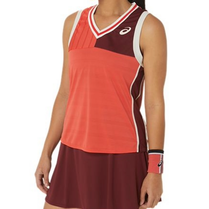 Asics Match Women Tennis Tank - Red Snapper