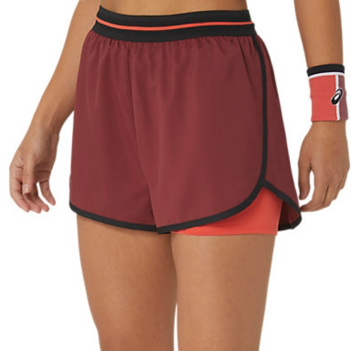 Asics Match Womens Tennis Short - Antique Red