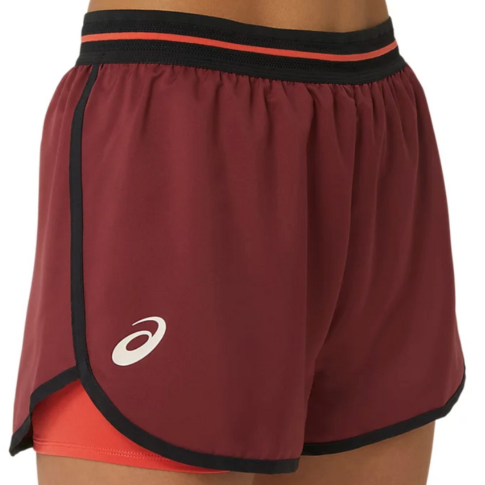 Asics Match Womens Tennis Short - Antique Red