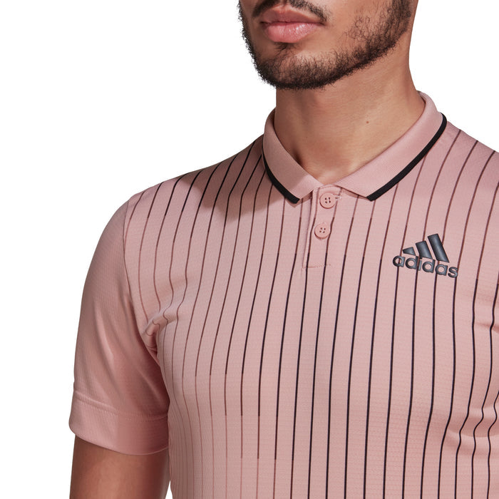 Adidas Melbourne Free Lift Tennis Polo - Wonder Muave/Black/Grey Two