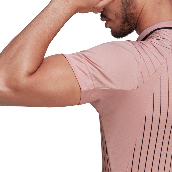 Adidas Melbourne Free Lift Tennis Polo - Wonder Muave/Black/Grey Two