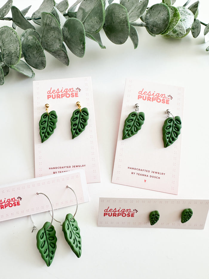 Monsterra Adansonii Earrings