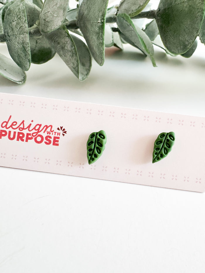 Monsterra Adansonii Earrings
