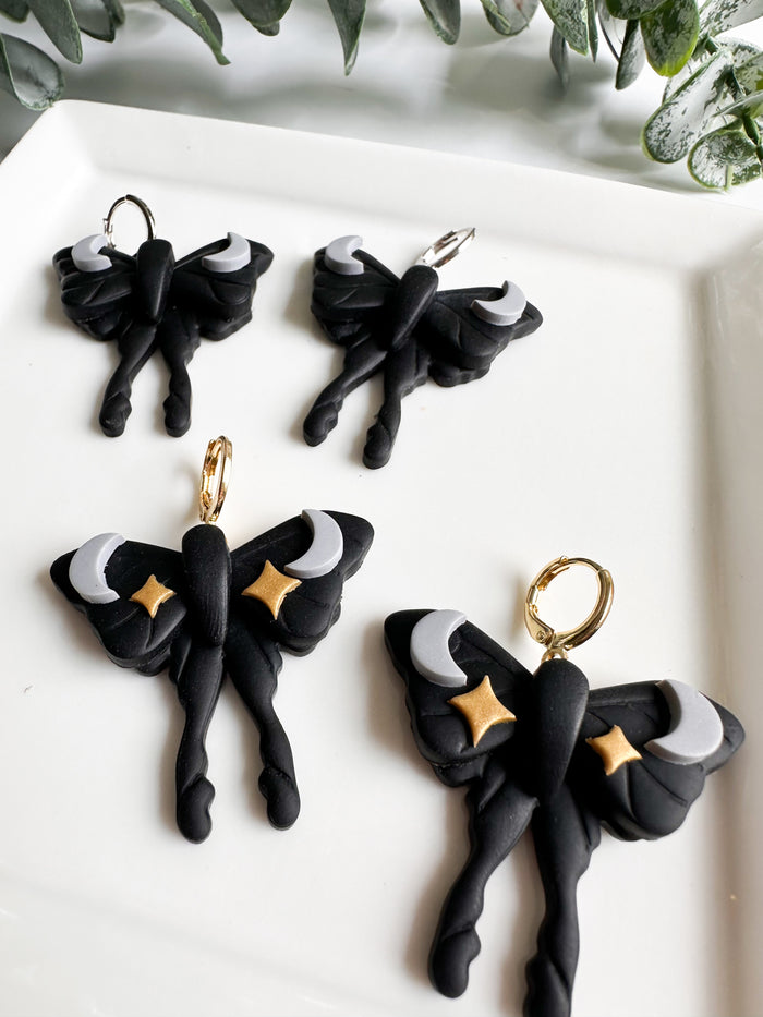 Moody Moth Earrings