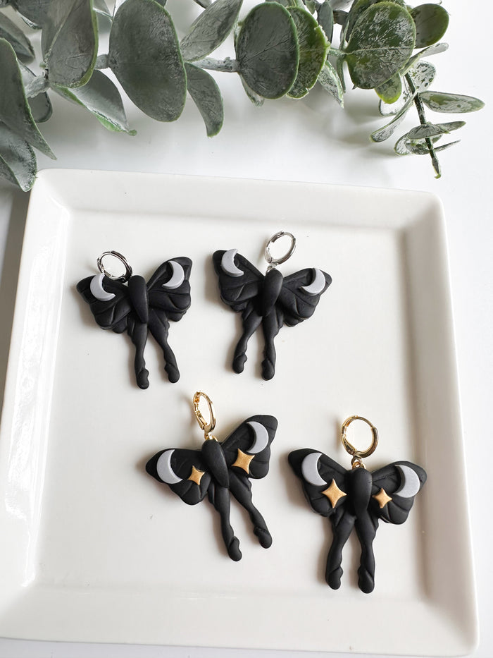 Moody Moth Earrings