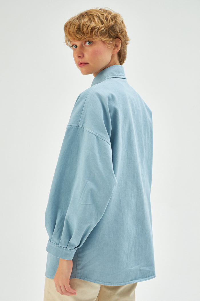 MUNI MUNI - Natural Denim Jacket - ice blue