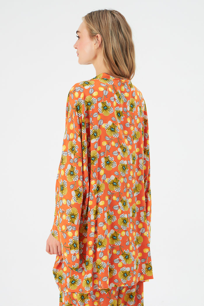 MUNI MUNI - Printed Kimono Top - orange