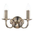 Murray Double Wall Bracket Antique Brass<br>Antique Brass