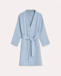 Muslin Cotton Bathrobe - Lavender Blue - Ocoza