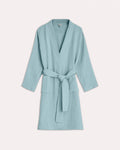 Muslin Cotton Bathrobe - Nile Green - Ocoza