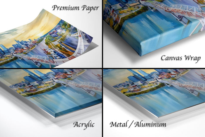 Nashville skyline drone print, aerial view of Cumberland River, Nashville pedestrian bridge wall art, Titans stadium sunset photo, Batman Building skyline print, Music City photography wall decor, Tennessee cityscape metal print, downtown Nashville at golden hour, autumn skyline photo Nashville, faith inspired city wall art, Christian drone photographer print, sunset worship skyline art, modern Nashville wall piece, drone cityscape faith based print, Nashville art for living room
