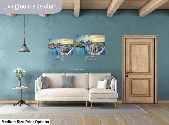 Nashville skyline drone print, aerial view of Cumberland River, Nashville pedestrian bridge wall art, Titans stadium sunset photo, Batman Building skyline print, Music City photography wall decor, Tennessee cityscape metal print, downtown Nashville at golden hour, autumn skyline photo Nashville, faith inspired city wall art, Christian drone photographer print, sunset worship skyline art, modern Nashville wall piece, drone cityscape faith based print, Nashville art for living room