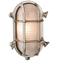 Nautic Exterior Nickel Plated Brass Bulkhead Light