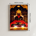 Neminath Bhagwan LED frame 12x17 silver - Girnar Darshan