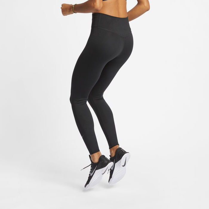 Nike One Luxe Mid-Rise Womens Tennis Leggings - Black/Clear