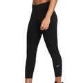Nike One Mid-Rise Crop Women Tennis Leggings - Black/White