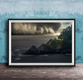 Oregon Coast Lighthouse Print – Heceta Head Nautical Wall Art Canvas 40x101.5 Inches
