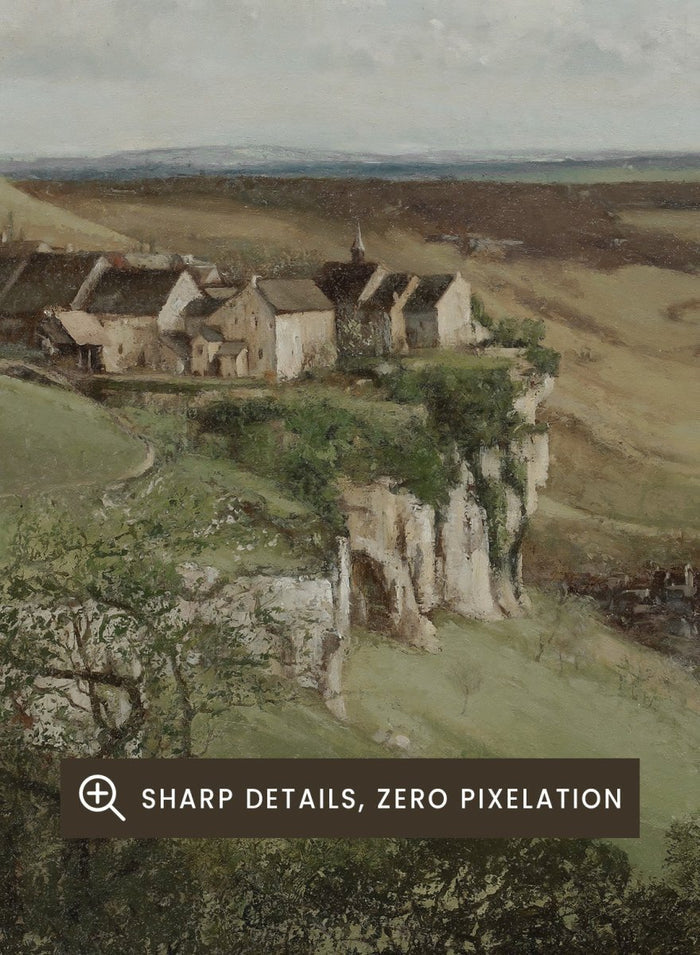 "Ornans Castle" Art Print_Sugar & Canvas_Gustave Courbet