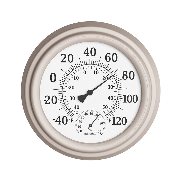 Outdoor Wall Thermometer and Hygrometer