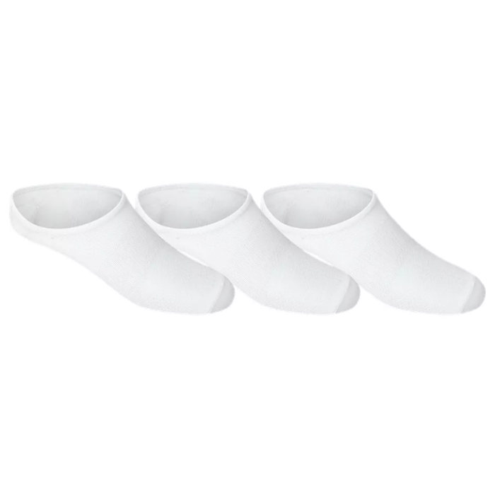 Asics Pace Invisible 3 Pack Tennis Socks - Brilliant White