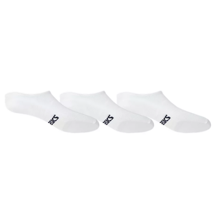 Asics Pace Invisible 3 Pack Tennis Socks - Brilliant White