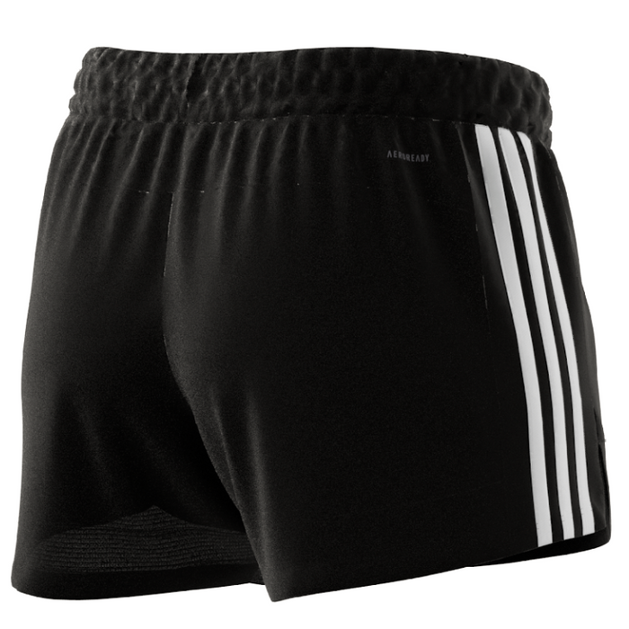 Adidas Pacer 3 Stripe Knit Tennis Short - Black/White
