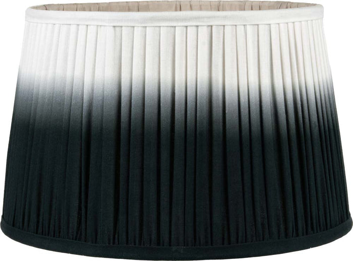Pacific Scallop 40cm Black Ombre Soft Pleated Tapered Shade 36-059-16BK