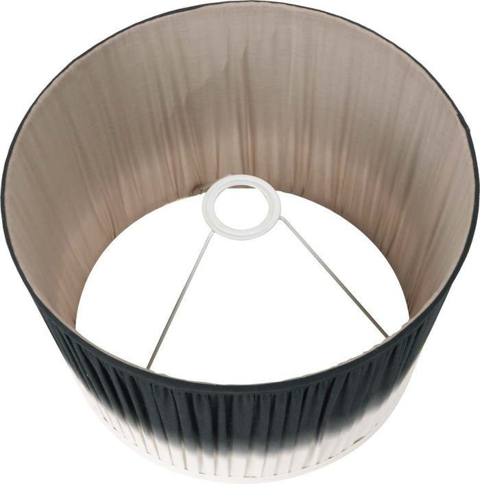 Pacific Scallop 40cm Black Ombre Soft Pleated Tapered Shade 36-059-16BK