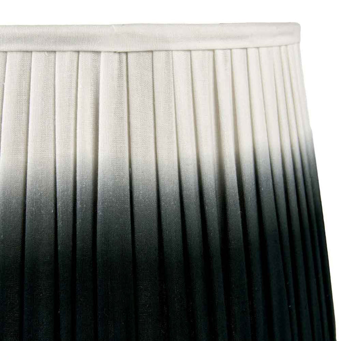 Pacific Scallop 40cm Black Ombre Soft Pleated Tapered Shade 36-059-16BK